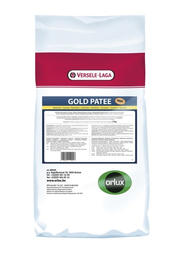 [NB20015] Orlux Gold patee geel 25 kg 