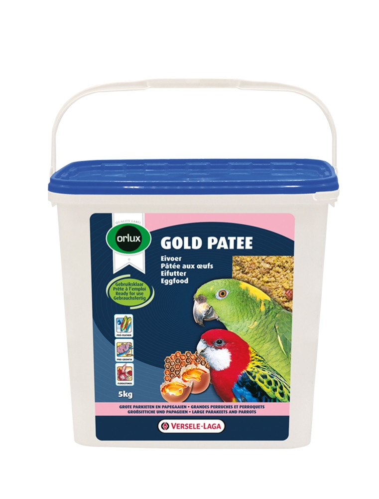 Orlux Gold patee grote parkieten en papegaaien 5 kg 