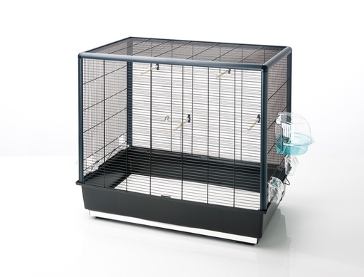 [NB20710] Vogelkooi "PRIMO 60" 80 x 50 x 70 cm zwart