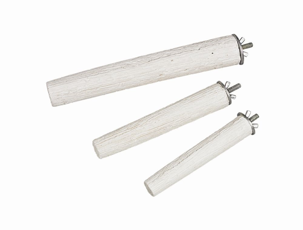 Mineral Stones minerale zitstok 12,5 cm; 95 g wit