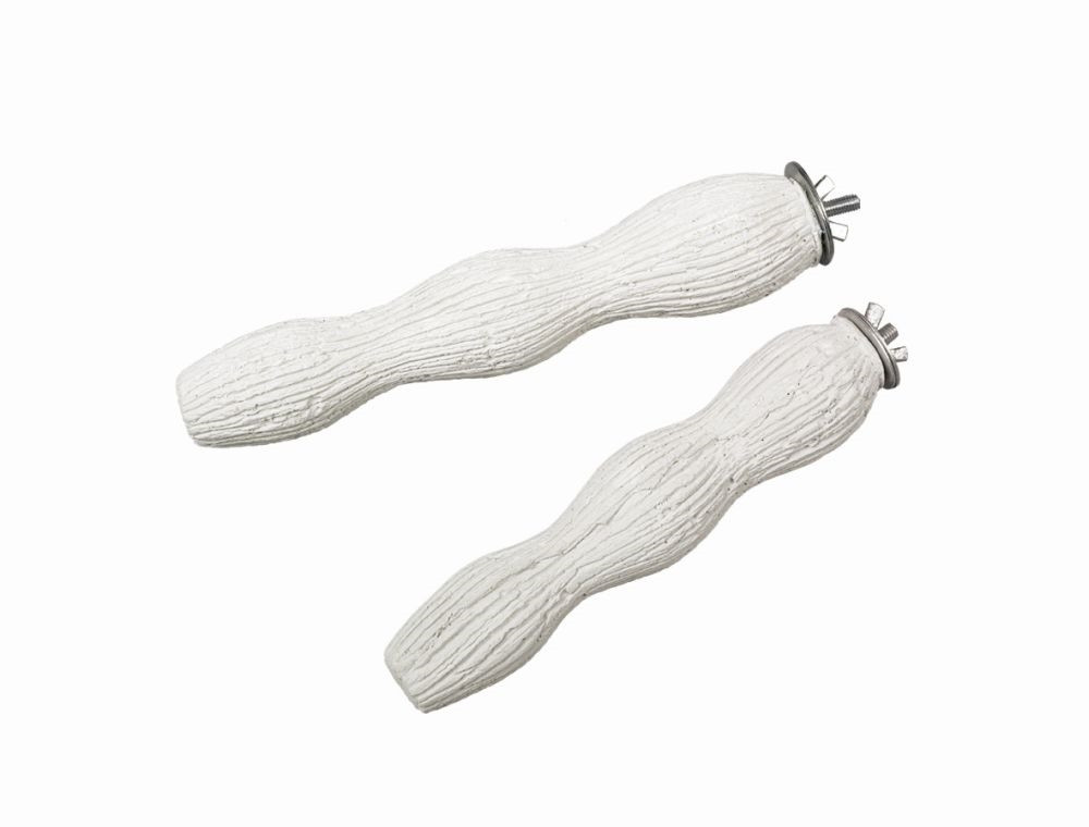 Mineral Stones minerale zitstok 17,5 cm;  195 g wit