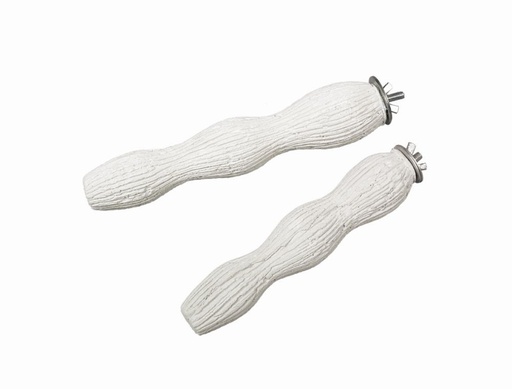 [NB25069] Mineral Stones minerale zitstok 24,0 cm;  360 g wit