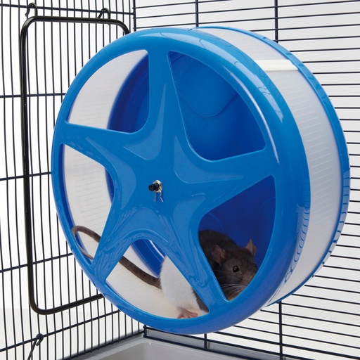 [NB25337] Knaagdierwiel "ORBITAAL"  28 cm blauw