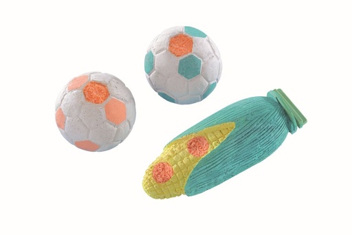 [NB25408] Voetballen van mineraalsteen 2 Stuks à 62 g 