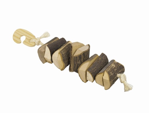 [NB25477] Knabbel houten ketting 25 cm 