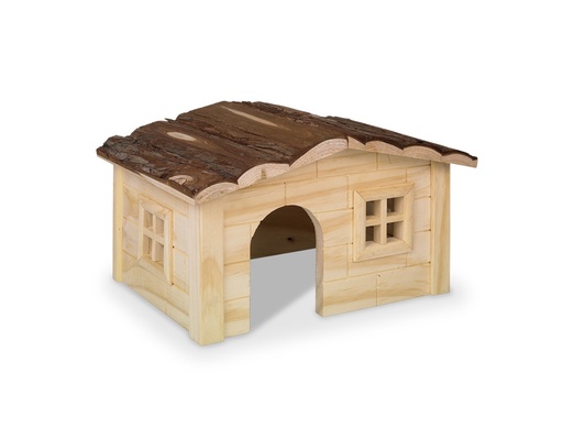 [NB25550] BOS Knaagdier houten huis "DINKY" 20 x 14 x 12 cm 
