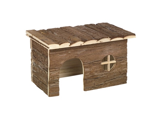 [NB25577] BOS Knaagdier houten huis "Chappy" 40 × 20 × 23 cm 