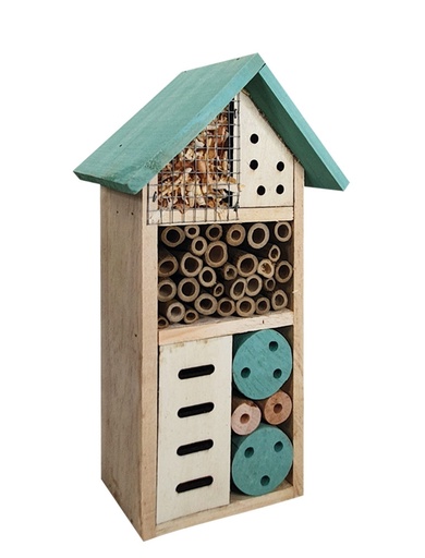 [NB25601] Insectenhotel HOLLY 13,5 x 8,5 x 26 cm 