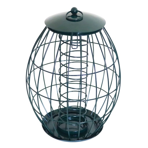 [NB25610] Vetbollenhouder met hek  25 x 37 cm groen