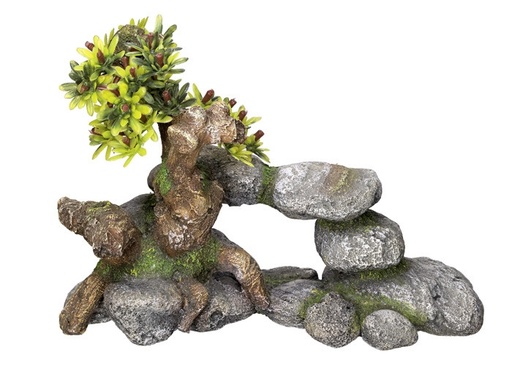 [NB28024] Aquaornamenten "BONSAI" L19 x B9 x H13 cm 