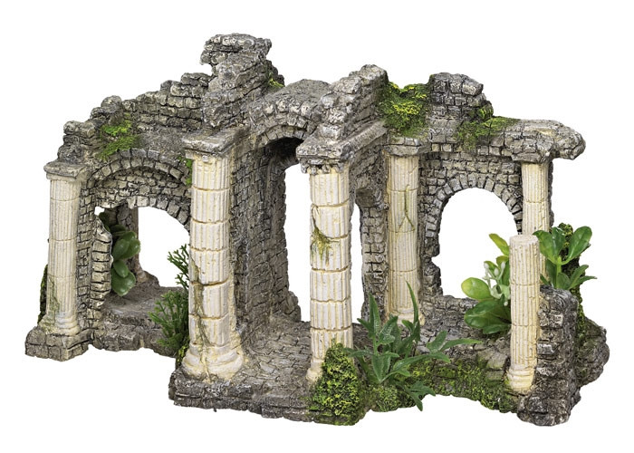 Aqua-ornamenten "HADRIAN'S GATE" met planten L27,5 x B13,5 x H15,5 cm 