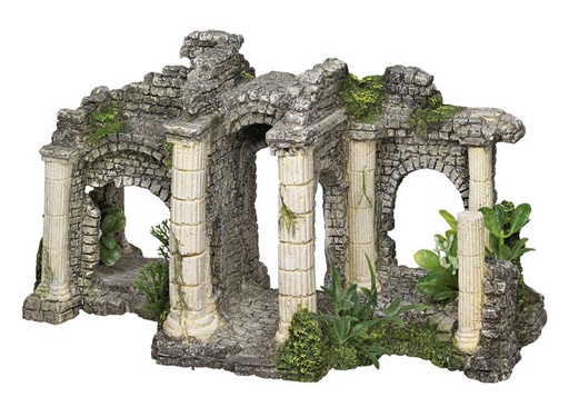[NB28037] Aqua-ornamenten "HADRIAN'S GATE" met planten L27,5 x B13,5 x H15,5 cm 