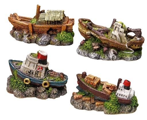[NB28225] Aqua Ornaments "BOTEN" assortiment 9-10 cm; 6 st. 
