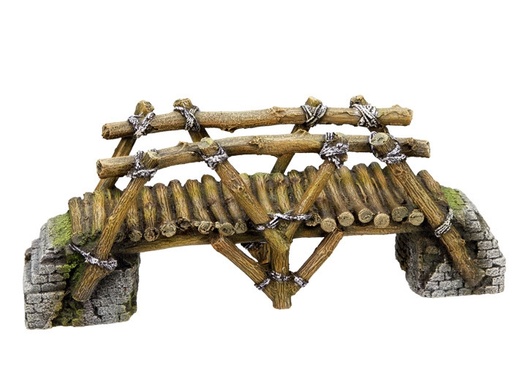 [NB28270] Aqua Ornamenten "HOUTEN BRUG" L25,8 x B8 x H10 cm 