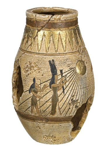 [NB28521] Aquaornamenten "EGYPTISCHE POT" 8,0 x 8,0 x 12,5 cm 