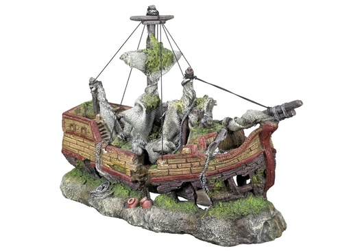 [NB28572] Aqua Ornamenten "SHIPWRECK GALLEON" 42,0 x 16,5 x 27,5 cm 