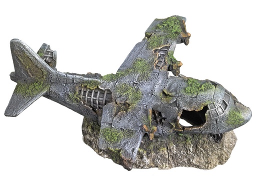 [NB28584] Aquaornamenten "VLIEGTUIG" 21,8 x 17,5 x 8,3 cm 