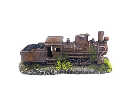 [NB28607] Aquaornamenten "ROSTY TREIN" 25,7 x 8,5 x 10,5 cm 