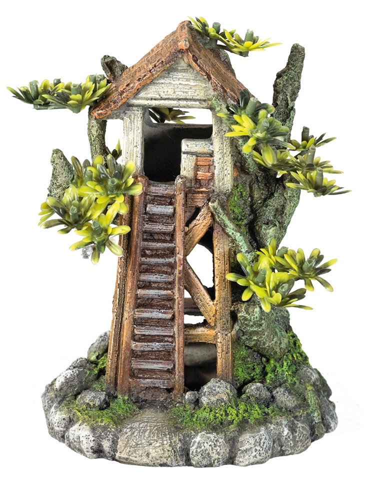 Aqua Ornamenten "TRESS HOUSE" met planten 