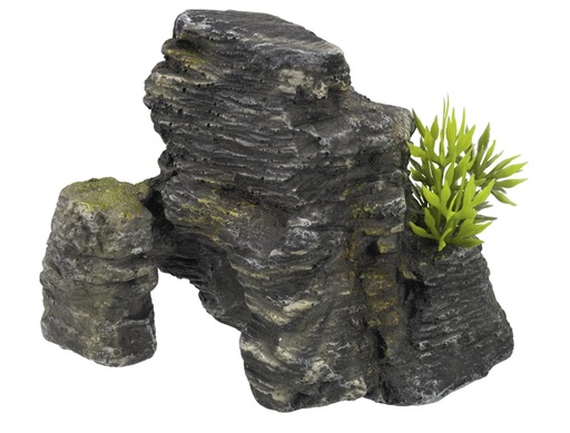 [NB28660] Aqua Ornaments "ROCK" met planten 