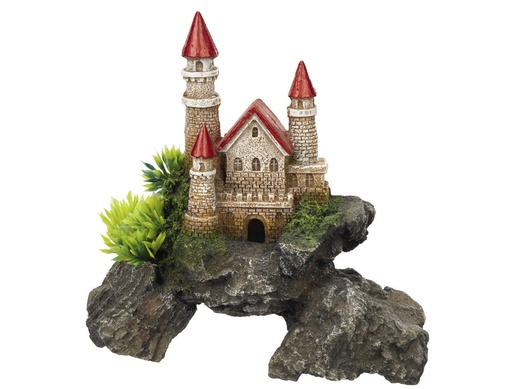 [NB28662] Aqua Ornaments "KASTEEL" - met planten 