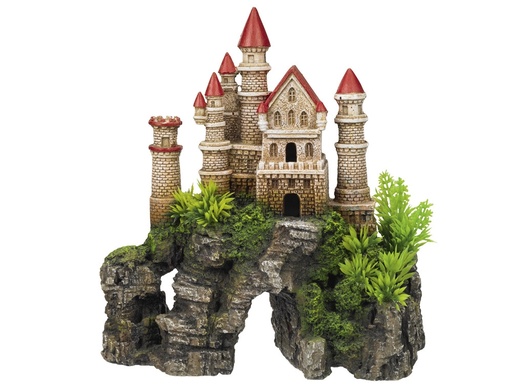 [NB28664] Aqua Ornaments "KASTEEL" - met planten 