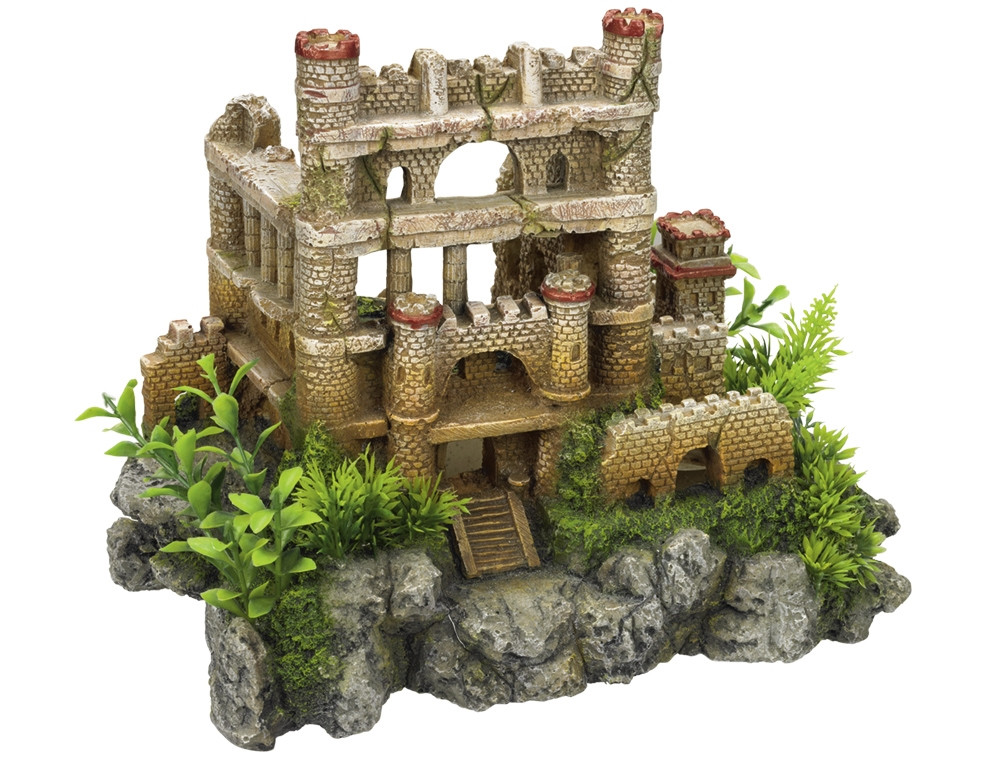 Aqua Ornaments "RUINED CASTLE" - met planten 
