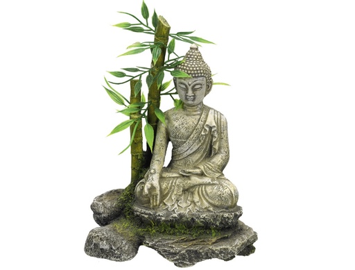 [NB28678] Aqua Ornamenten "ZEN STANDBEELD MET BAMBOE" 
