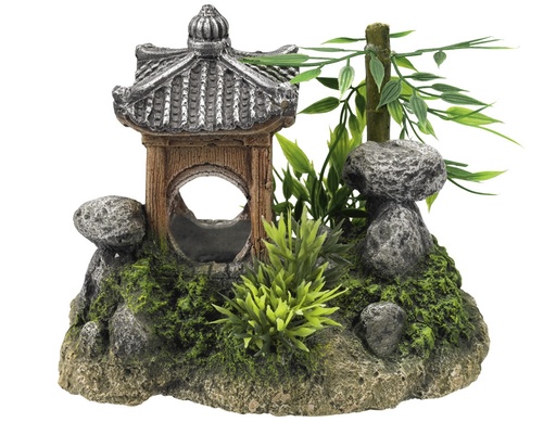 [NB28687] Aqua Ornaments "AZIATISCHE TEMPEL" - met planten