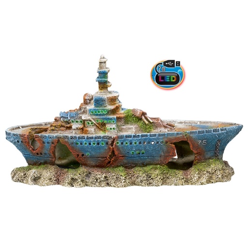 [NB28701] Aquaornamenten "SHIP WRACK" met LED