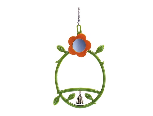 [NB31599] Bloemenschommel met bel 17 cm 