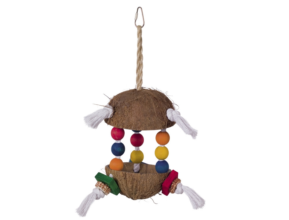 Kooispeeltje, kokosnoot  15 cm; 34 cm 