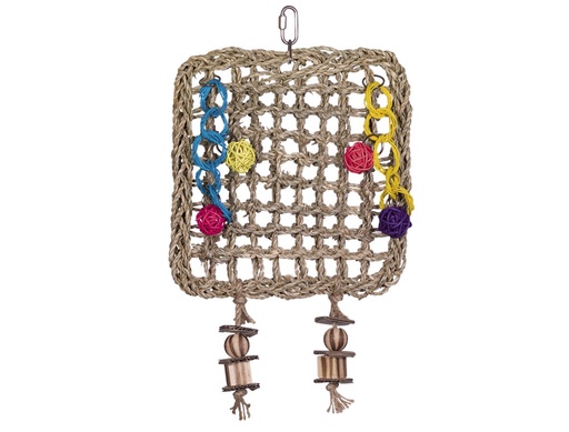 [NB31723] Kooi Speelgoedmuur van zeegrasraster 38 x 23 x 4 cm 