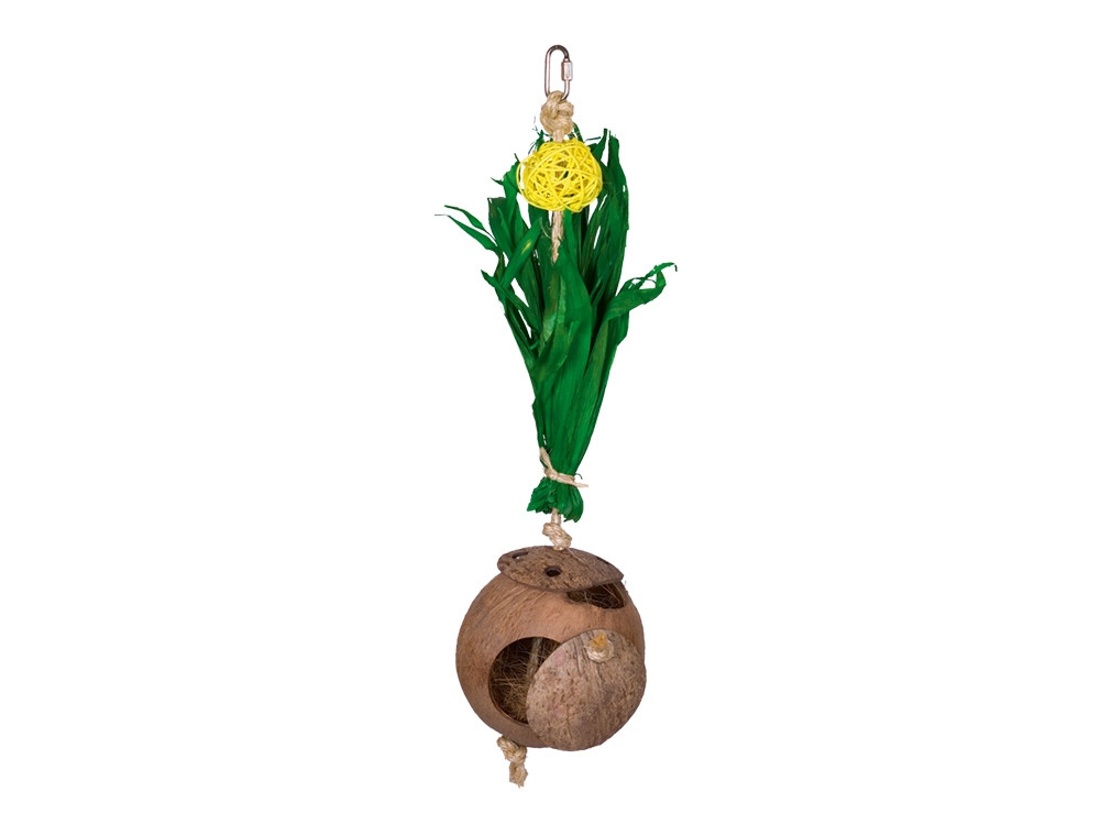 Kokoshuis met maïsbladeren 43 x 11,5 cm 