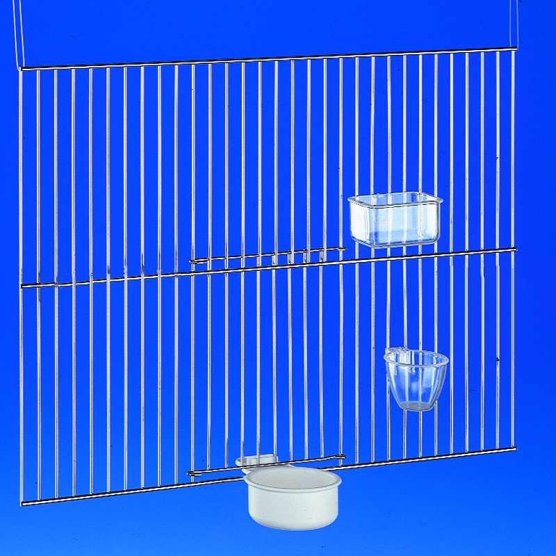 Eiervoerbak rond voor hekwerk helder