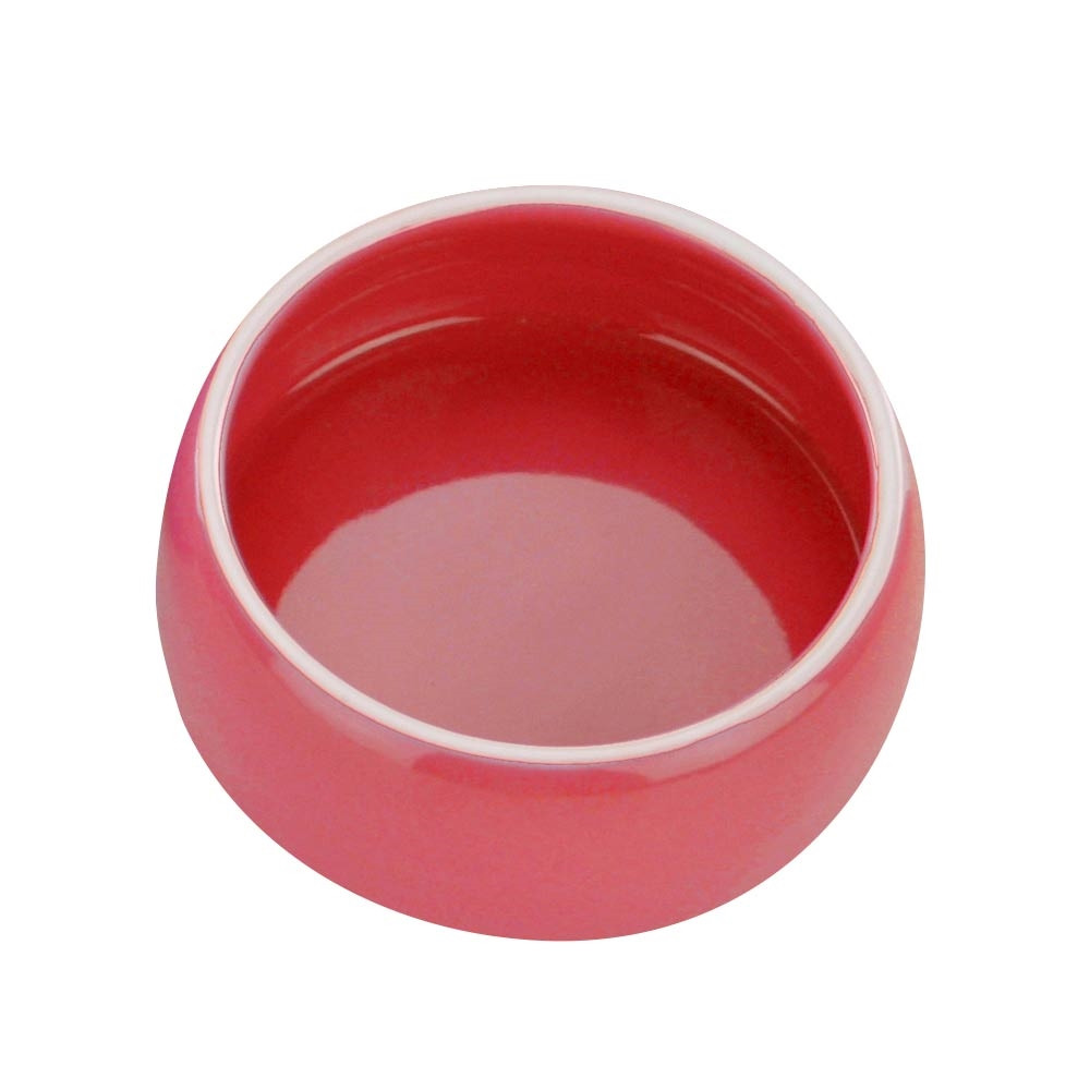 Keramische voerbak  12 cm, 0,25 l rood