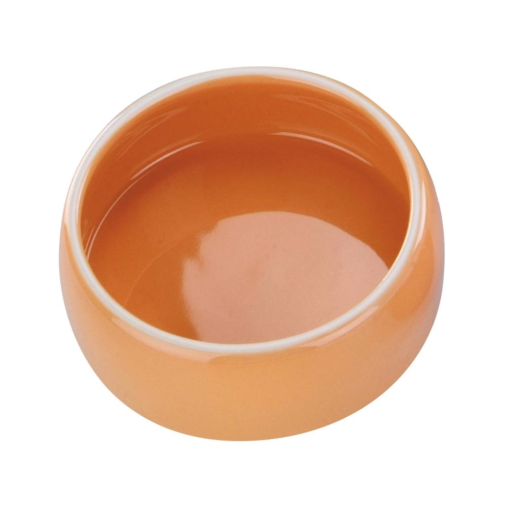 Keramische voerbak  12 cm, 0,25 l oranje