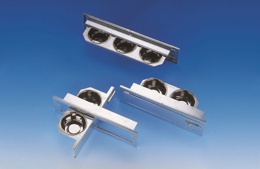 [NB38030] Omkeerbaar voerpaneel incl. 2 kommen opening 40,0 x 11,5 cm; cut out 36,0 x 7,4 cm 