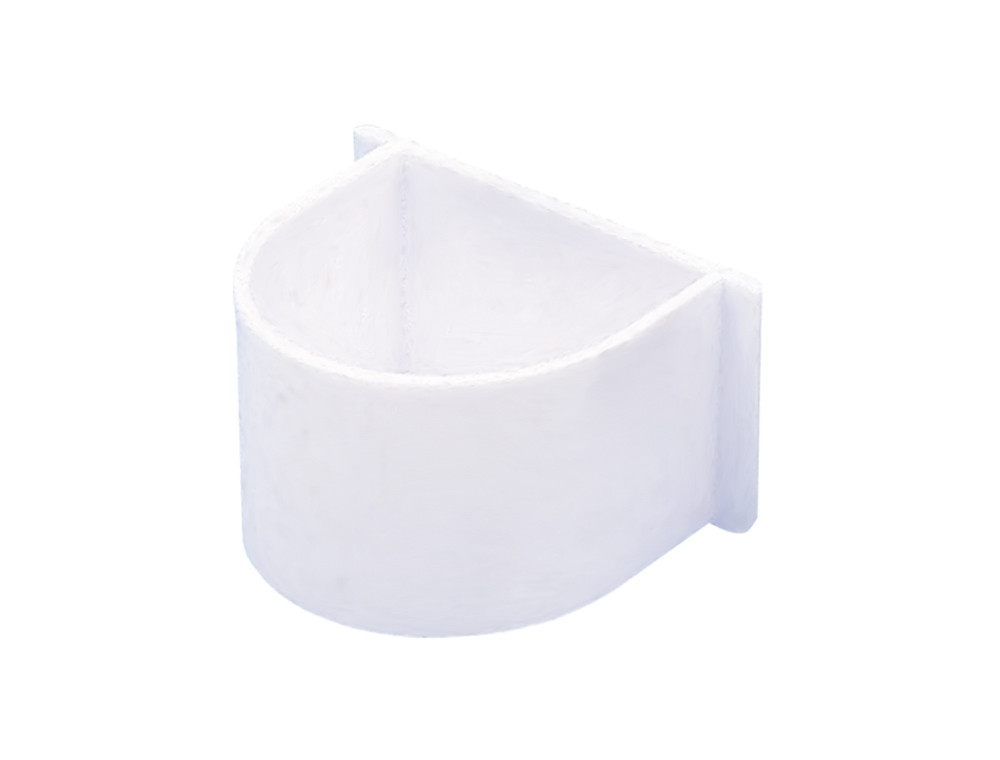 Papegaaienschalen ovaal  wit