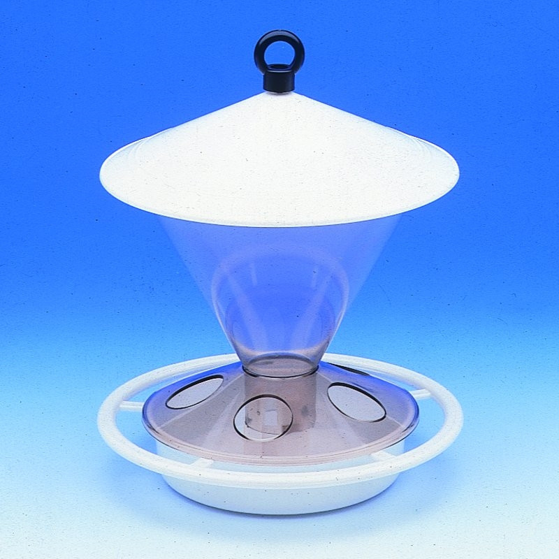 Hangende voerbak voor voer en water 1 ltr. 