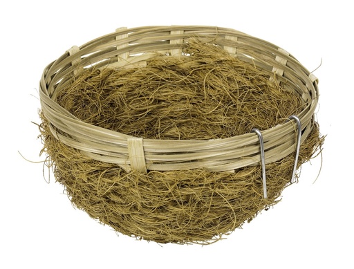 [NB42045] Bamboe nest met kokos small, 11 x 5 cm 