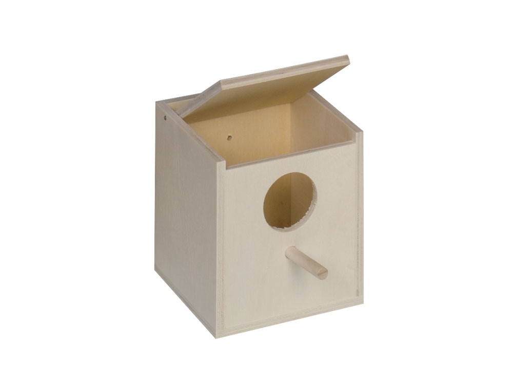 Nestkast voor exotische vogels 11 x 11 x 12 cm 