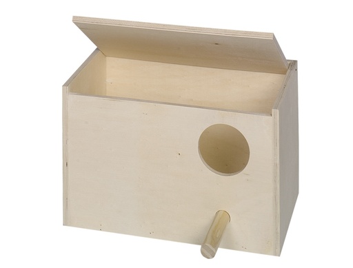 [NB50259] Parkietennestkast horizontaal 40 x 25 x 25 cm 