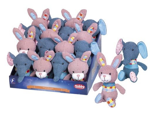 [NB50368] Pluche konijn en olifant