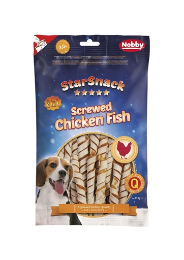 [NB50406] StarSnack geschroefde kippenvis 113 g 