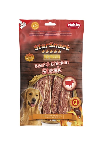 [NB50407] StarSnack Barbecue Rundvlees & Kipsteak 113 g 