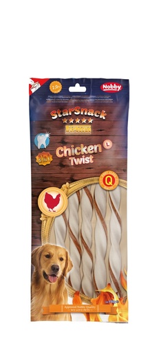[NB50411] StarSnack Barbecue Kip Twist L, 150 g, 5 st, 25 cm 