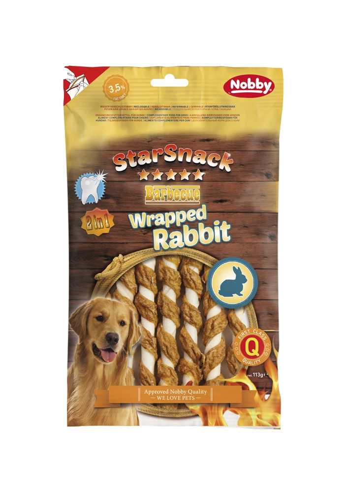 StarSnack Barbecue Verpakt Konijn 113 g 