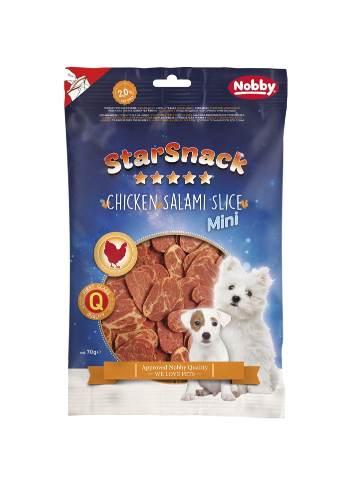 StarSnack MINI Kipsalamiplakje 70 g 