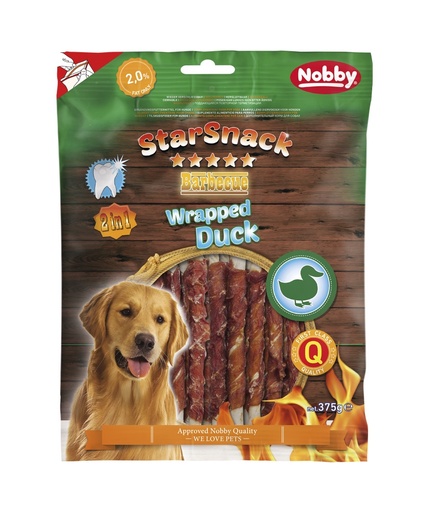 [NB50423] StarSnack Barbecue Verpakte Eend 375 g 